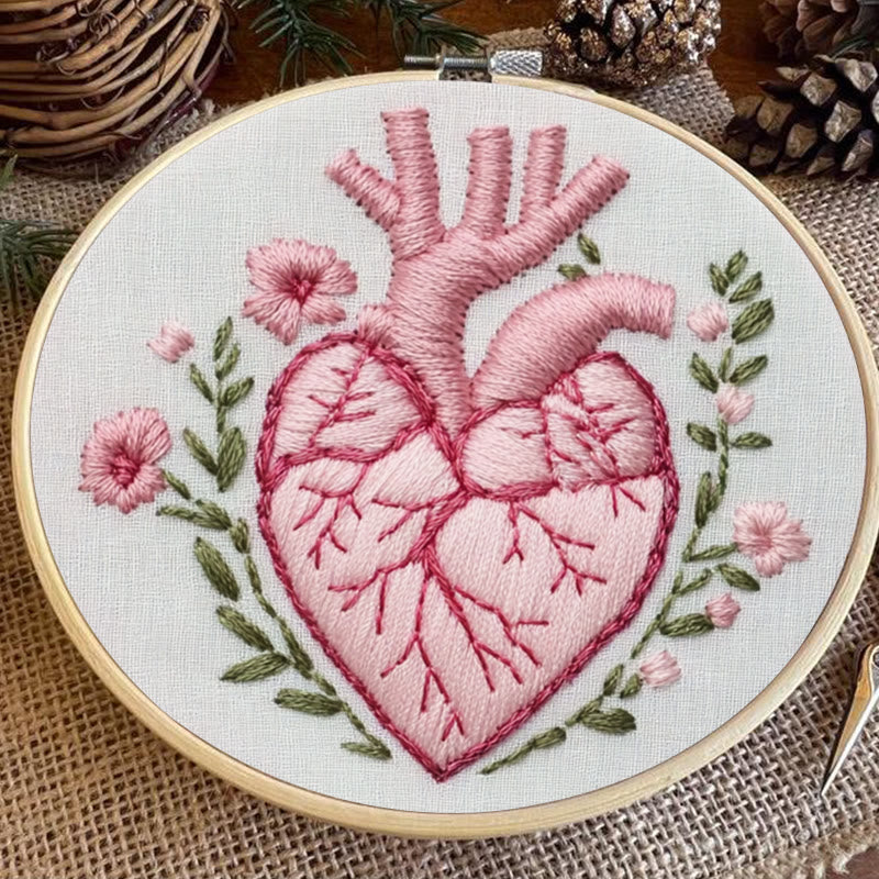Rubbyoo Embroidery Kit - Heartfelt Bloom | Cozy Crafts Diy Kit For Women - image 5