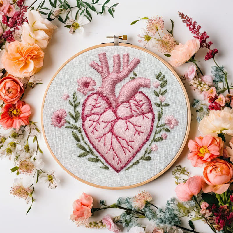 Rubbyoo Embroidery Kit - Heartfelt Bloom | Cozy Crafts Diy Kit For Women - image 7