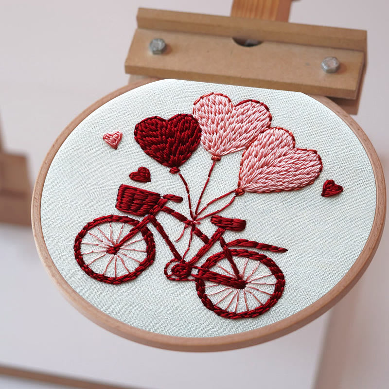 Rubbyoo Embroidery Kit - Love On Wheels | Diy Craft Kits Starter Kit - image 5