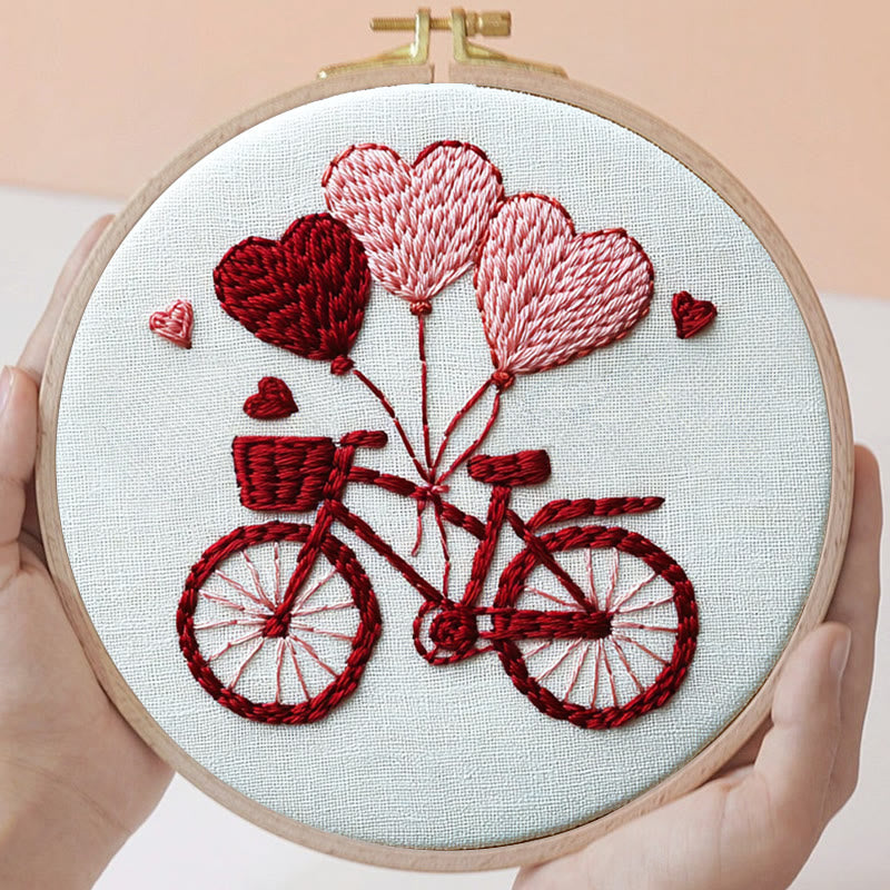 Rubbyoo Embroidery Kit - Love On Wheels | Diy Craft Kits Starter Kit - image 4