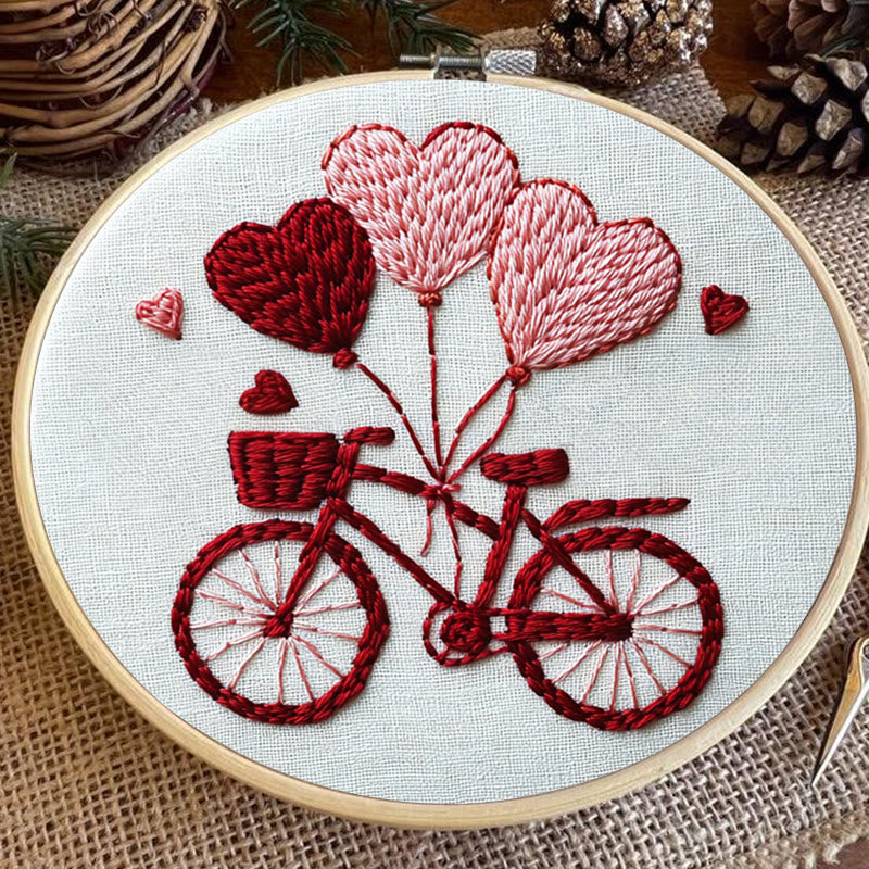 Rubbyoo Embroidery Kit - Love On Wheels | Diy Craft Kits Starter Kit - image 7