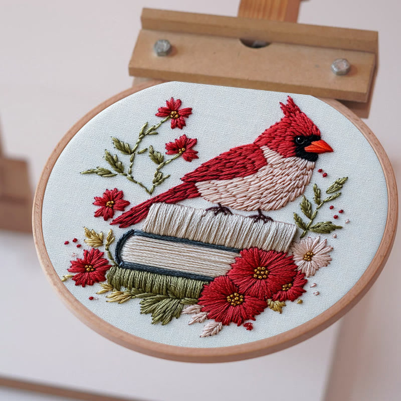 Rubbyoo Embroidery Kit - Birdsong in Bloom | Cozy Crafts Easy Embroidery Kit for Beginners - image 2