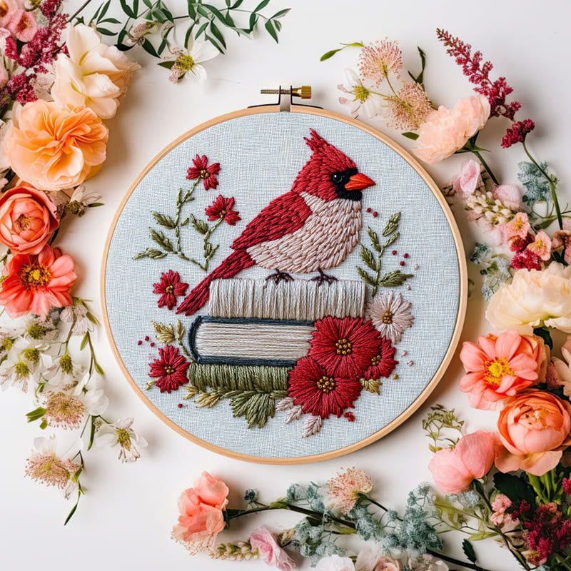 Rubbyoo Embroidery Kit - Birdsong in Bloom | Cozy Crafts Easy Embroidery Kit for Beginners - image 7