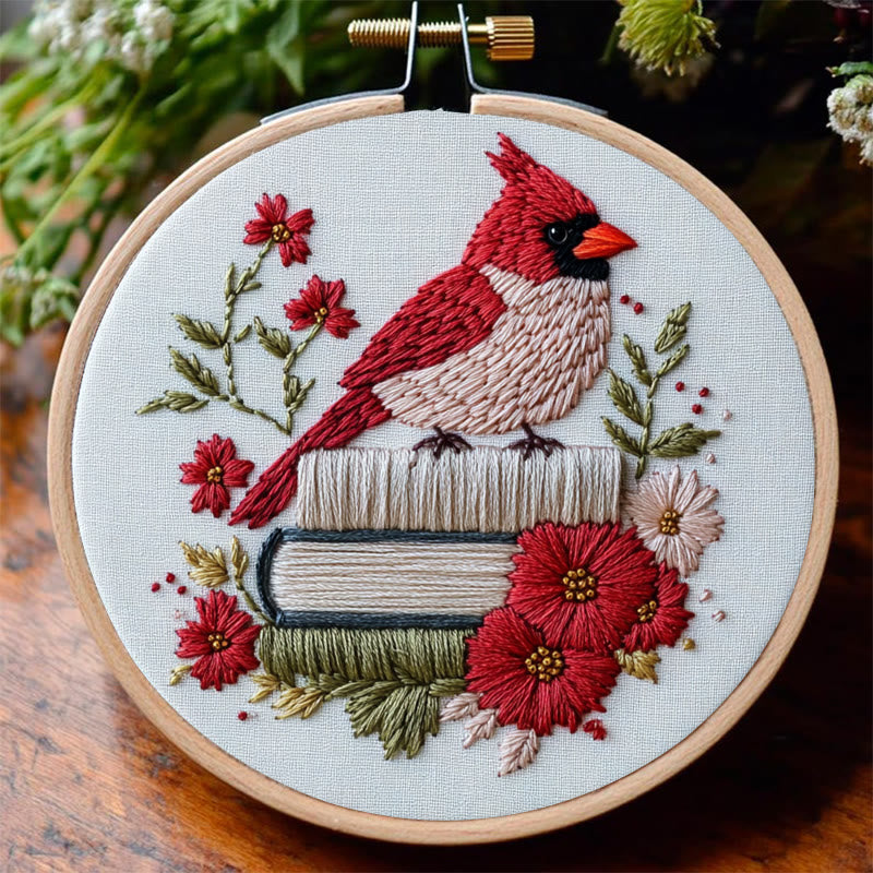 Rubbyoo Embroidery Kit - Birdsong in Bloom | Cozy Crafts Easy Embroidery Kit for Beginners - image 5