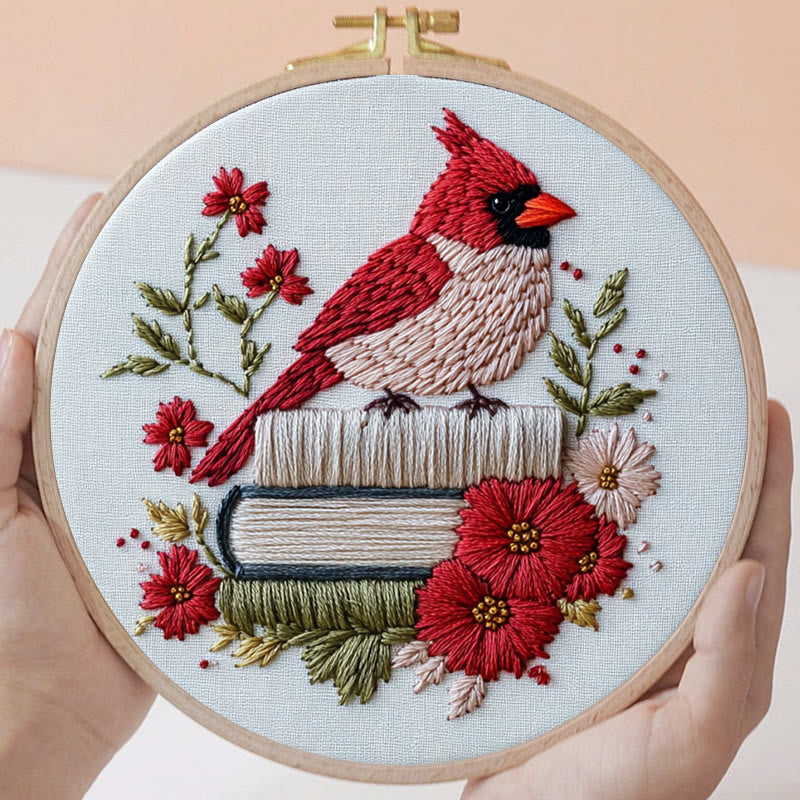 Rubbyoo Embroidery Kit - Birdsong in Bloom | Cozy Crafts Easy Embroidery Kit for Beginners - image 3
