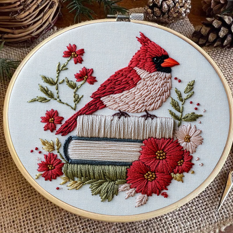 Rubbyoo Embroidery Kit - Birdsong in Bloom | Cozy Crafts Easy Embroidery Kit for Beginners - image 6