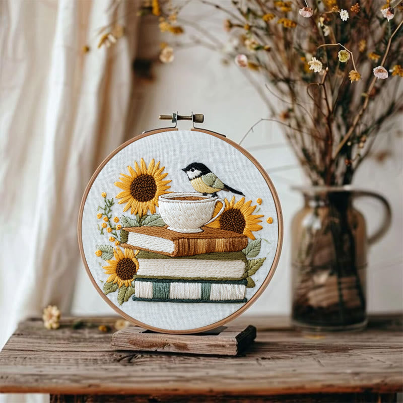 Rubbyoo Embroidery Kit - Sunlit Moments | Cozy Crafts  Wall Decor - image 1