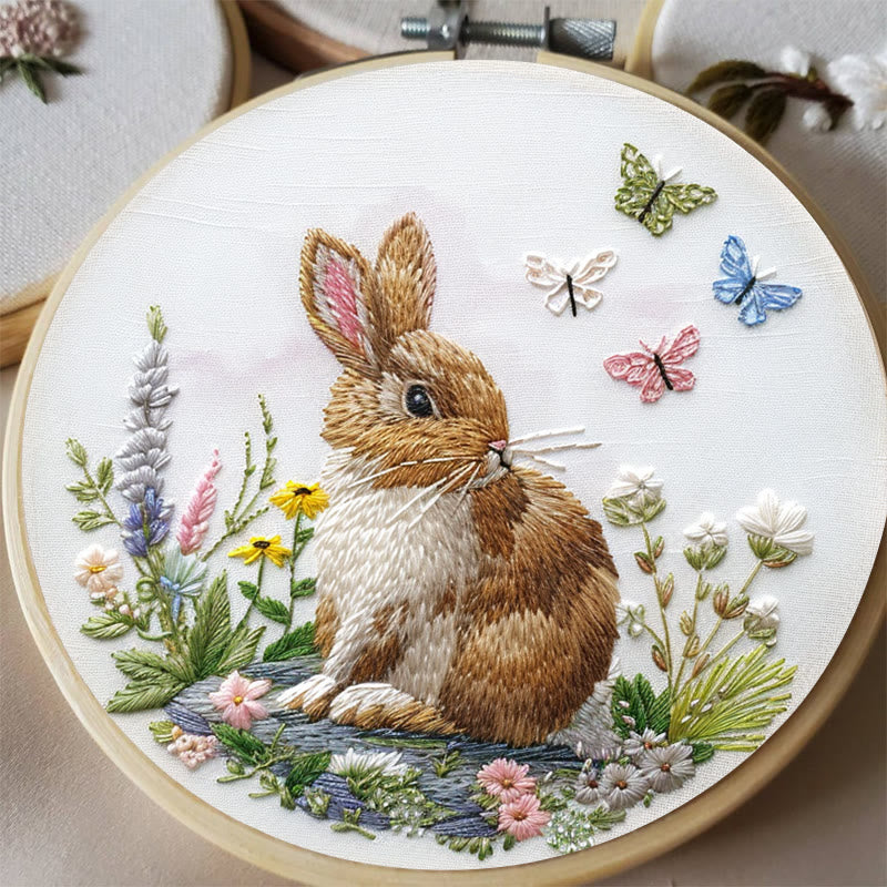 Rubbyoo Embroidery Kit - Bunny's Garden | Holiday Needlework Gift  Hand Stitch - image 5