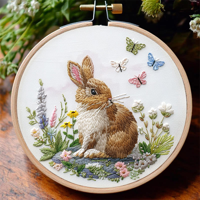 Rubbyoo Embroidery Kit - Bunny's Garden | Holiday Needlework Gift  Hand Stitch - image 6