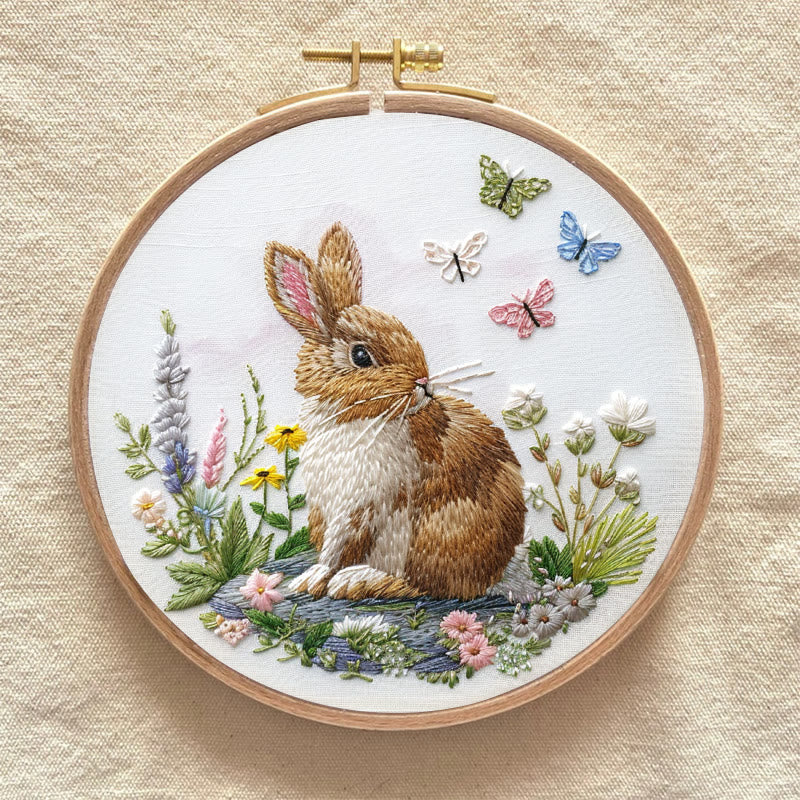 Rubbyoo Embroidery Kit - Bunny's Garden | Holiday Needlework Gift  Hand Stitch - image 8