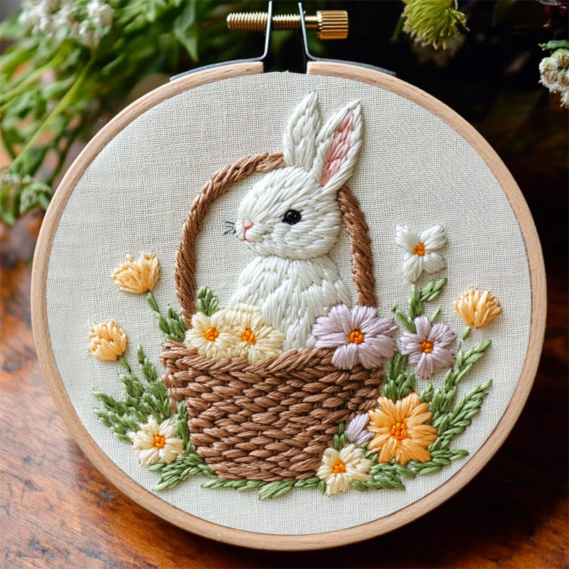 Rubbyoo Embroidery Kit -Bunny's Bloom | Holiday Needlework Gift  DIY Craft Kits - image 5