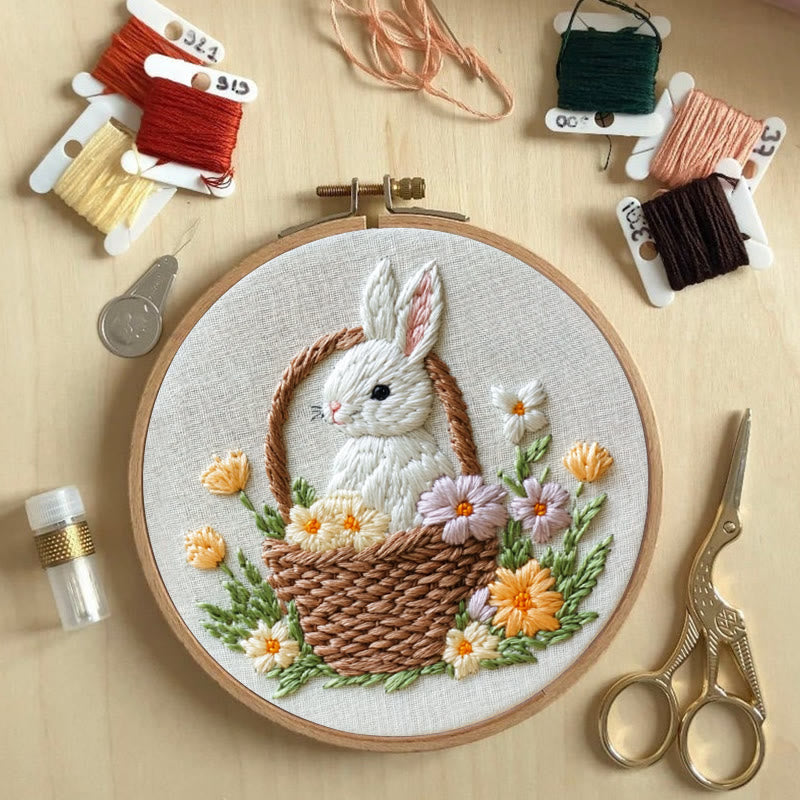 Rubbyoo Embroidery Kit -Bunny's Bloom | Holiday Needlework Gift  DIY Craft Kits - image 3