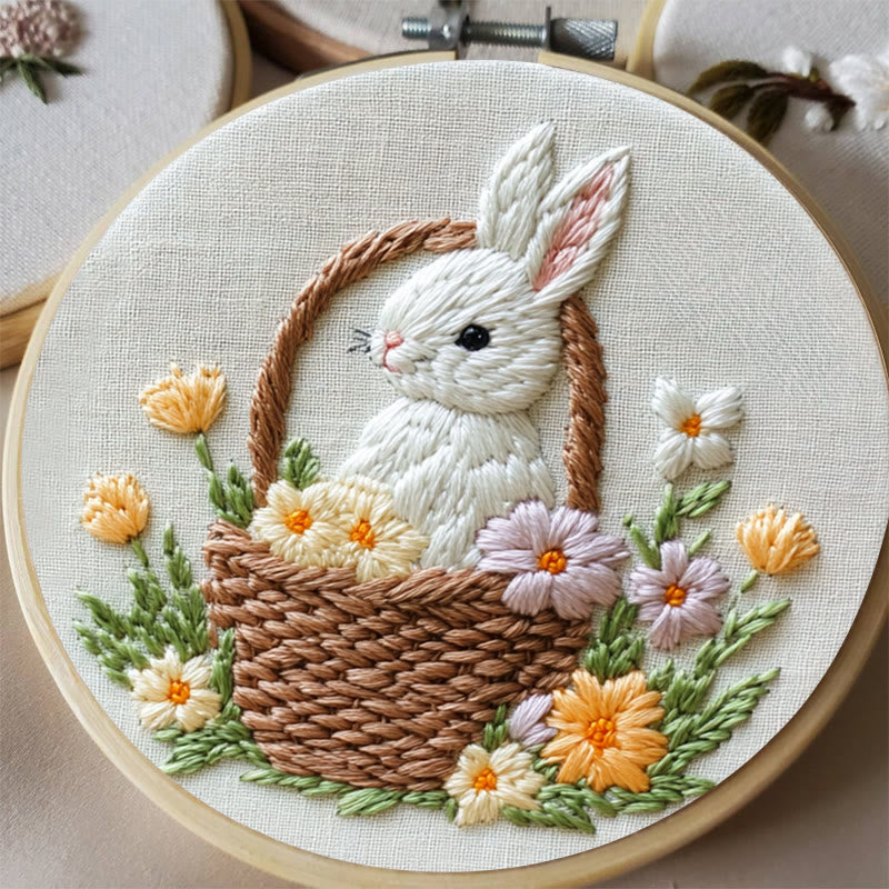 Rubbyoo Embroidery Kit -Bunny's Bloom | Holiday Needlework Gift  DIY Craft Kits - image 6