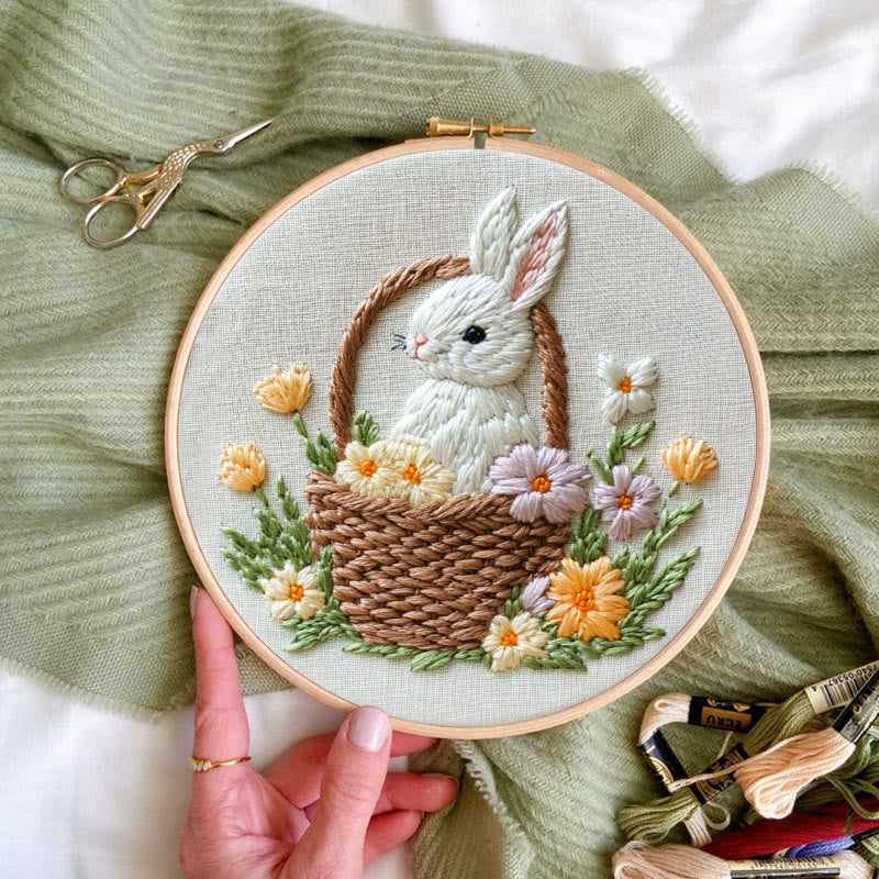 Rubbyoo Embroidery Kit -Bunny's Bloom | Holiday Needlework Gift  DIY Craft Kits - image 4