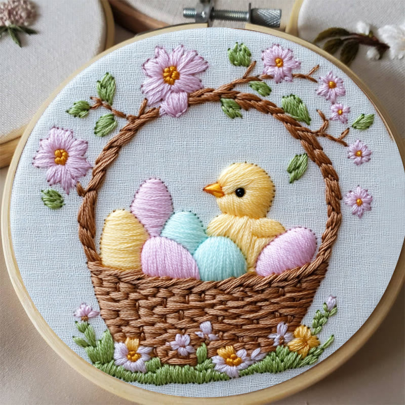 Rubbyoo Embroidery Kit -Easter Basket | Holiday Needlework Gift  DIY Craft Kits - image 2