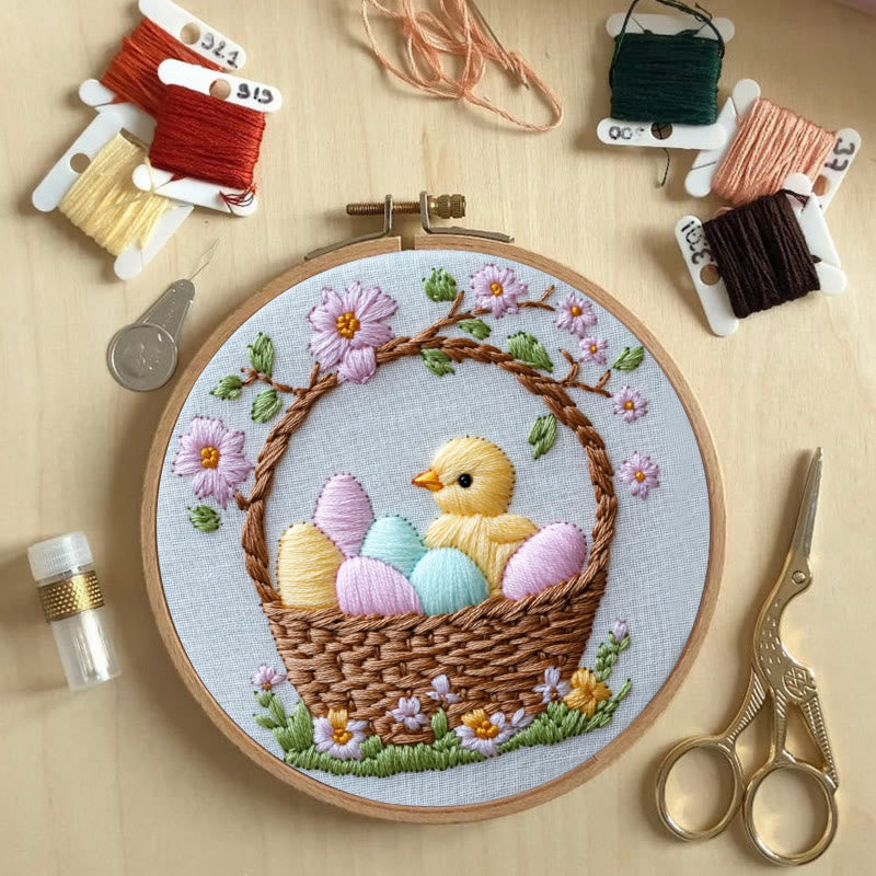 Rubbyoo Embroidery Kit -Easter Basket | Holiday Needlework Gift  DIY Craft Kits - image 4