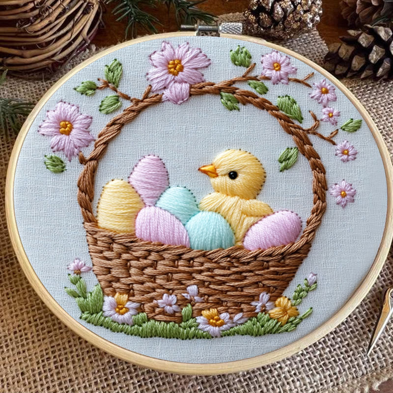 Rubbyoo Embroidery Kit -Easter Basket | Holiday Needlework Gift  DIY Craft Kits - image 7