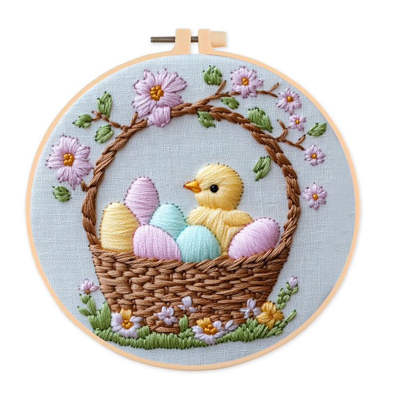 Rubbyoo Embroidery Kit -Easter Basket | Holiday Needlework Gift  DIY Craft Kits - 20*20cm - image 0