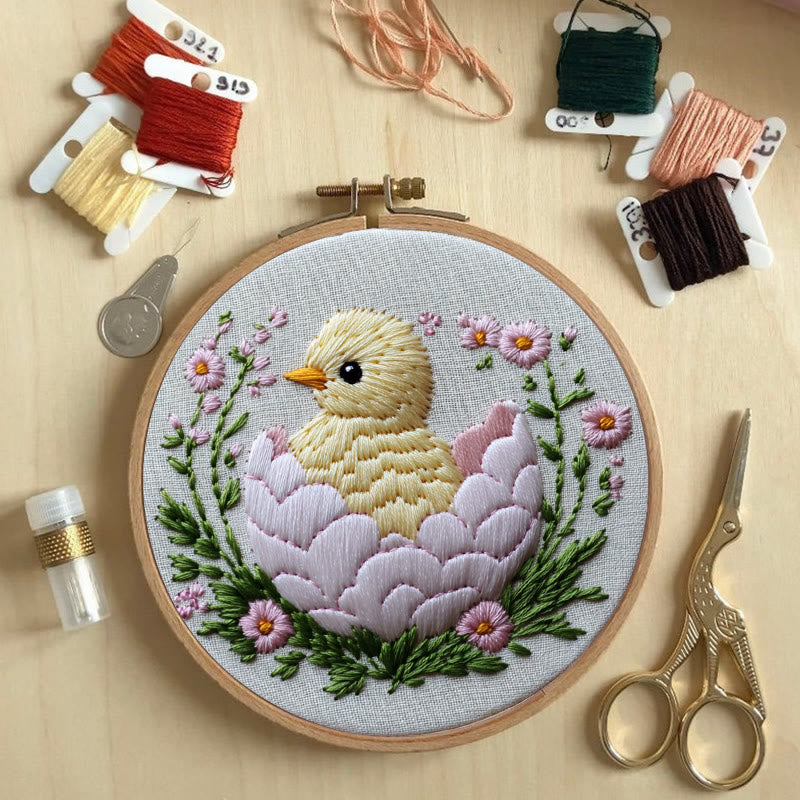 Rubbyoo Embroidery Kit -Spring Chick | Holiday Needlework Gift  DIY Craft Kits - image 2