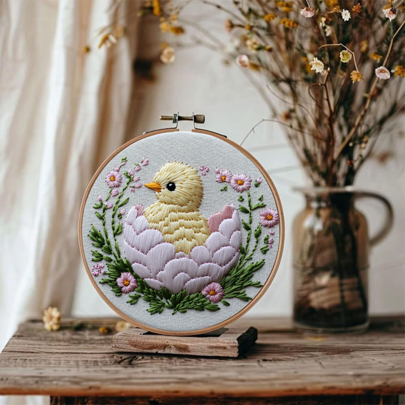 Rubbyoo Embroidery Kit -Spring Chick | Holiday Needlework Gift  DIY Craft Kits - image 1