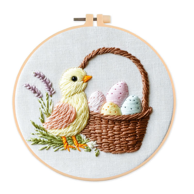 Rubbyoo Embroidery Kit -Easter Chick | Holiday Needlework Gift  DIY Craft Kits - 20*20cm - image 0