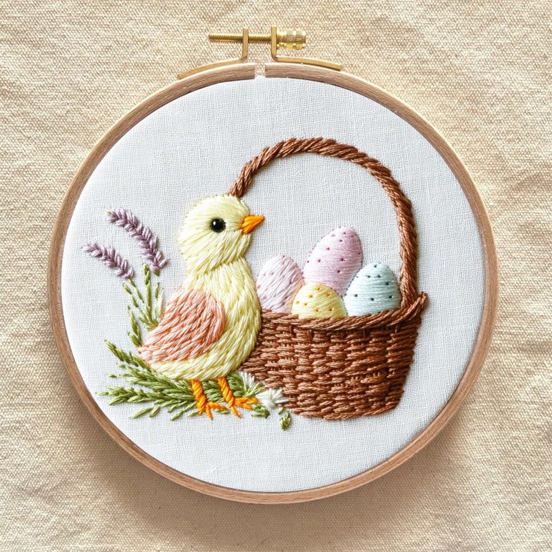 Rubbyoo Embroidery Kit -Easter Chick | Holiday Needlework Gift  DIY Craft Kits - image 8