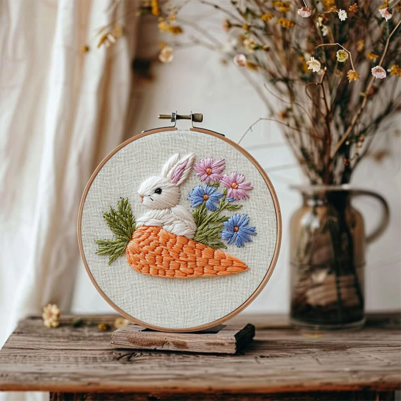 Rubbyoo Embroidery Kit -Carrot Nest | Holiday Needlework Gift  For Craft Lover - image 1