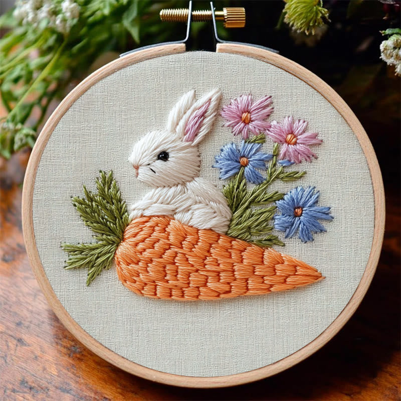 Rubbyoo Embroidery Kit -Carrot Nest | Holiday Needlework Gift  For Craft Lover - image 6