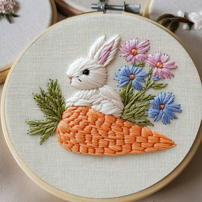 Rubbyoo Embroidery Kit -Carrot Nest | Holiday Needlework Gift  For Craft Lover - image 3