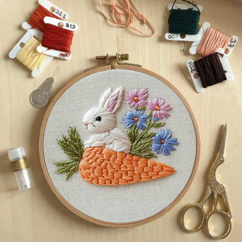 Rubbyoo Embroidery Kit -Carrot Nest | Holiday Needlework Gift  For Craft Lover - image 4