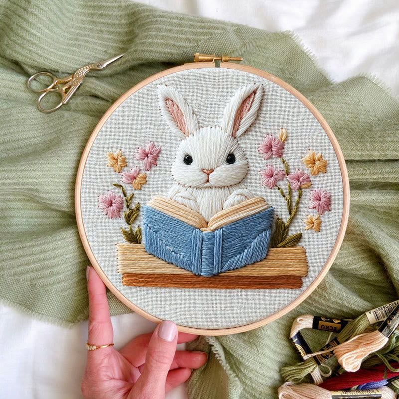 Rubbyoo Embroidery Kit - Bunny's Storytime | Holiday Needlework Gift  For Beginners - image 7
