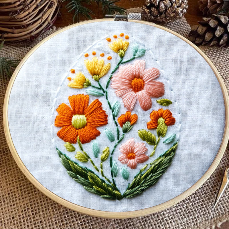 Rubbyoo Embroidery Kit -Floral Egg | Holiday Needlework Gift  For Beginners - image 7