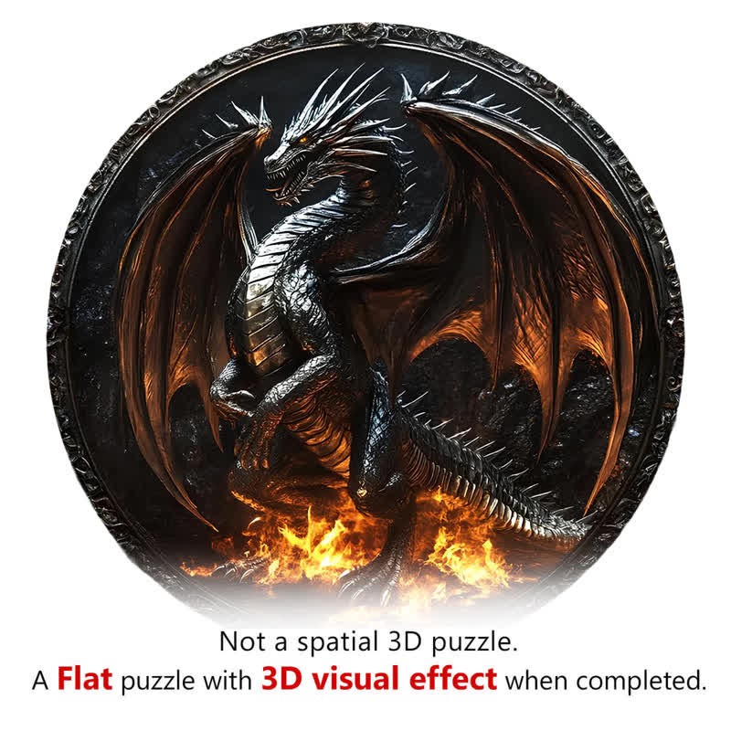 3D Blood of Dragons - Wooden Jigsaw Puzzle - image 2