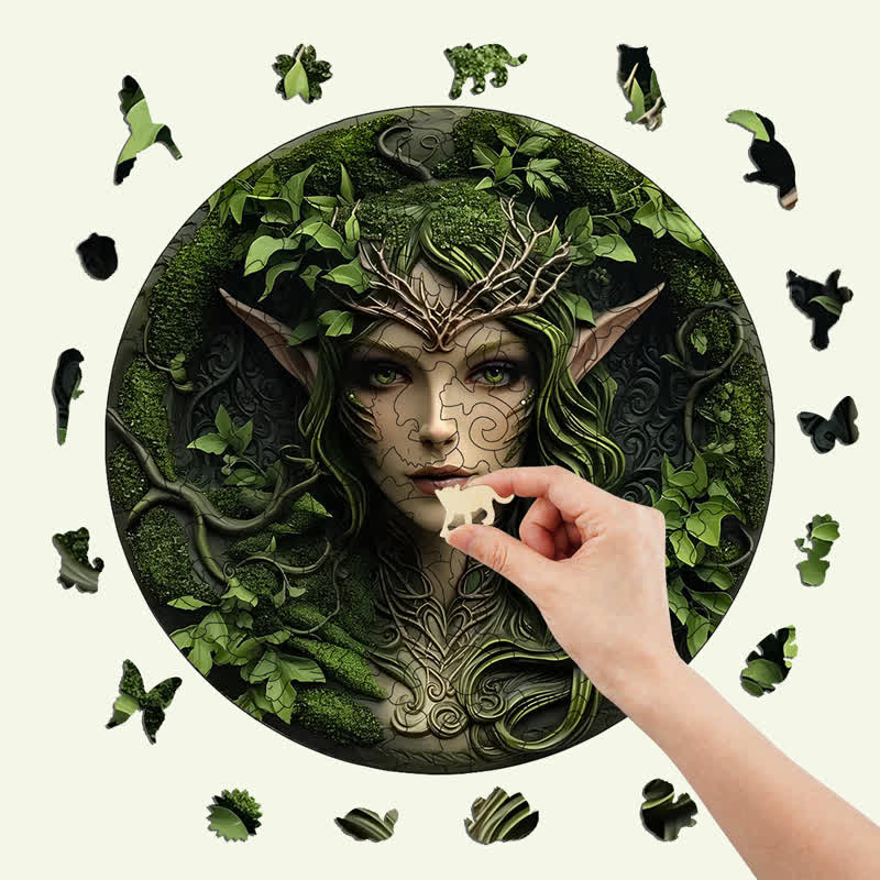 3D Vision Guardian of the Forest - Wooden Jigsaw Puzzle - image 5