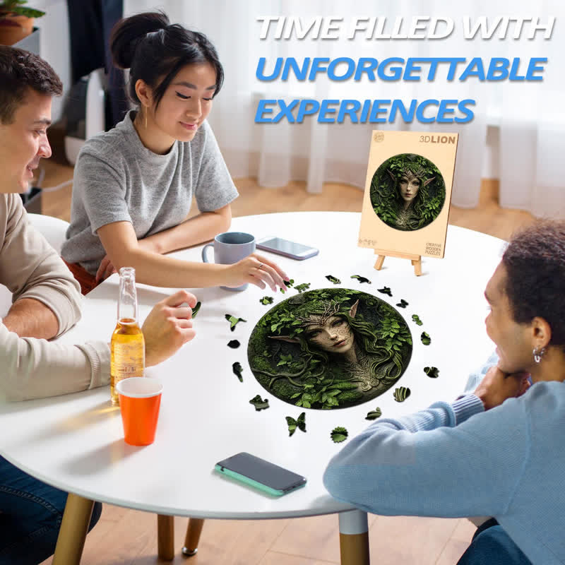 3D Vision Guardian of the Forest - Wooden Jigsaw Puzzle - image 3