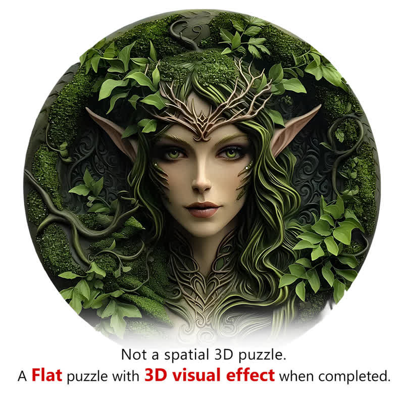 3D Vision Guardian of the Forest - Wooden Jigsaw Puzzle - image 2