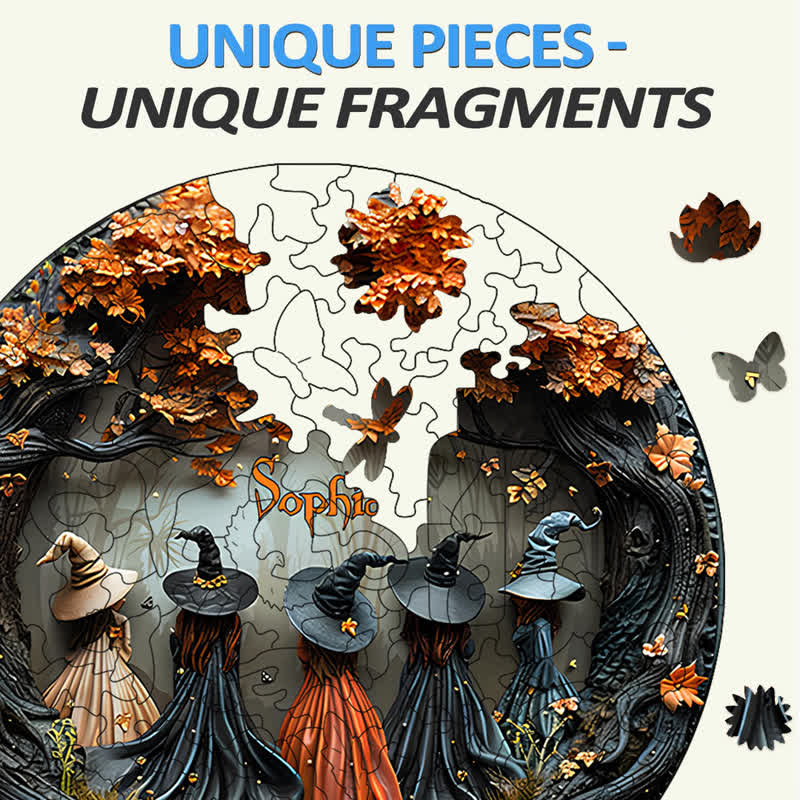 3D Vision Witch Plaque - Wooden Jigsaw Puzzle - image 8