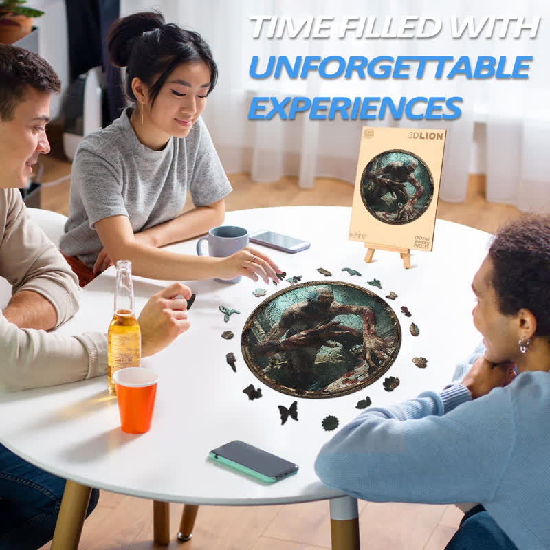 3D Vision Ghouls and Ghasts - Wooden Jigsaw Puzzle - image 7