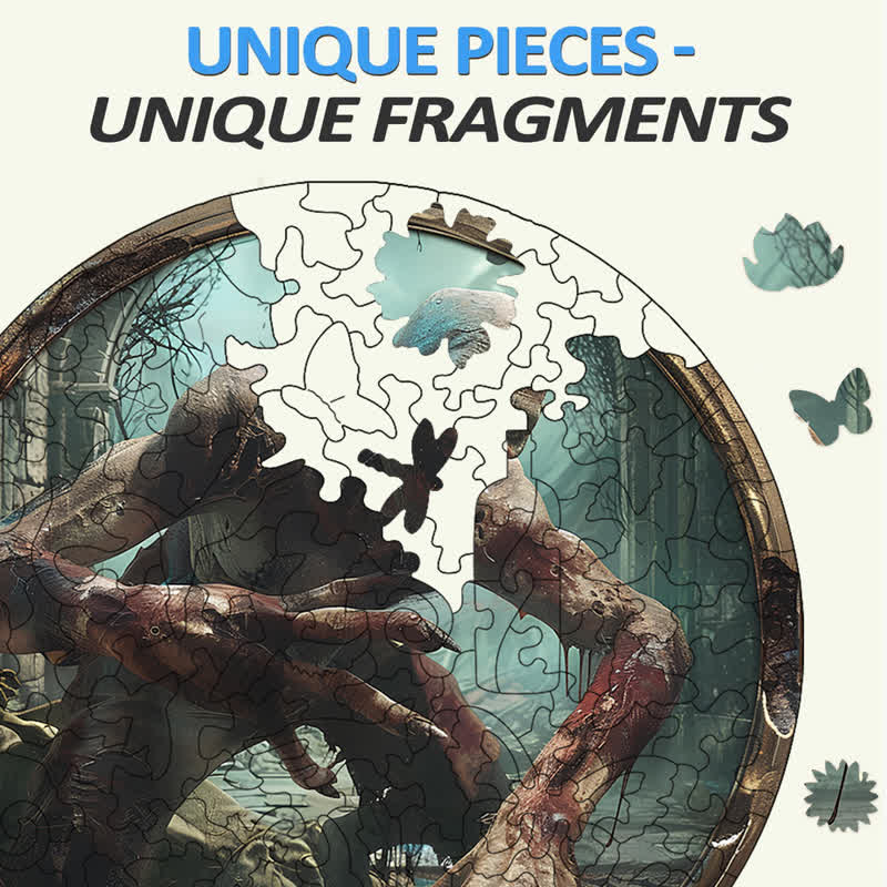 3D Vision Ghouls and Ghasts - Wooden Jigsaw Puzzle - image 4