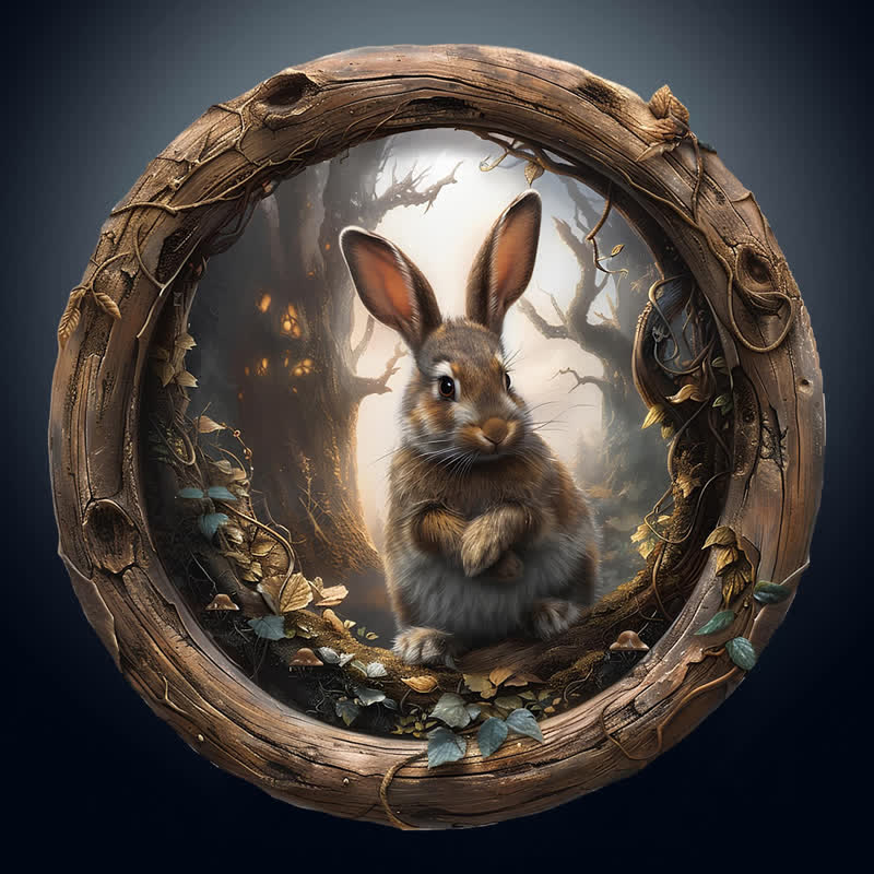 3D Vision Whimsical Worlds Animal Fantasy - Wooden Jigsaw Puzzle - image 0