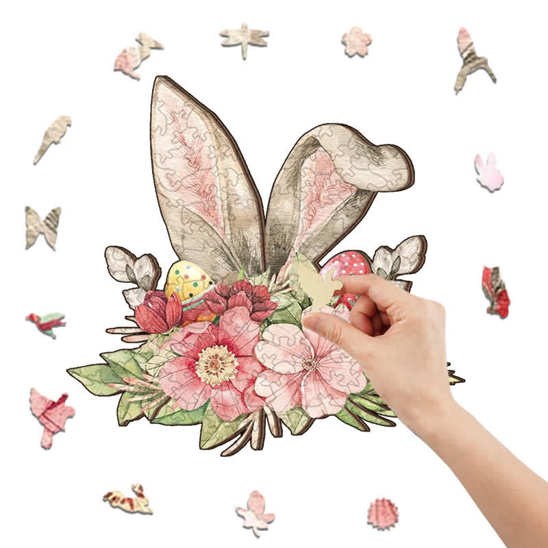 Easter Bunny Ear - Wooden Jigsaw Puzzle - image 6
