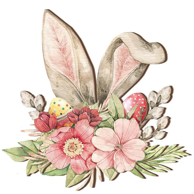 Easter Bunny Ear - Wooden Jigsaw Puzzle - A3 - Wooden Gift Packaging - image 0