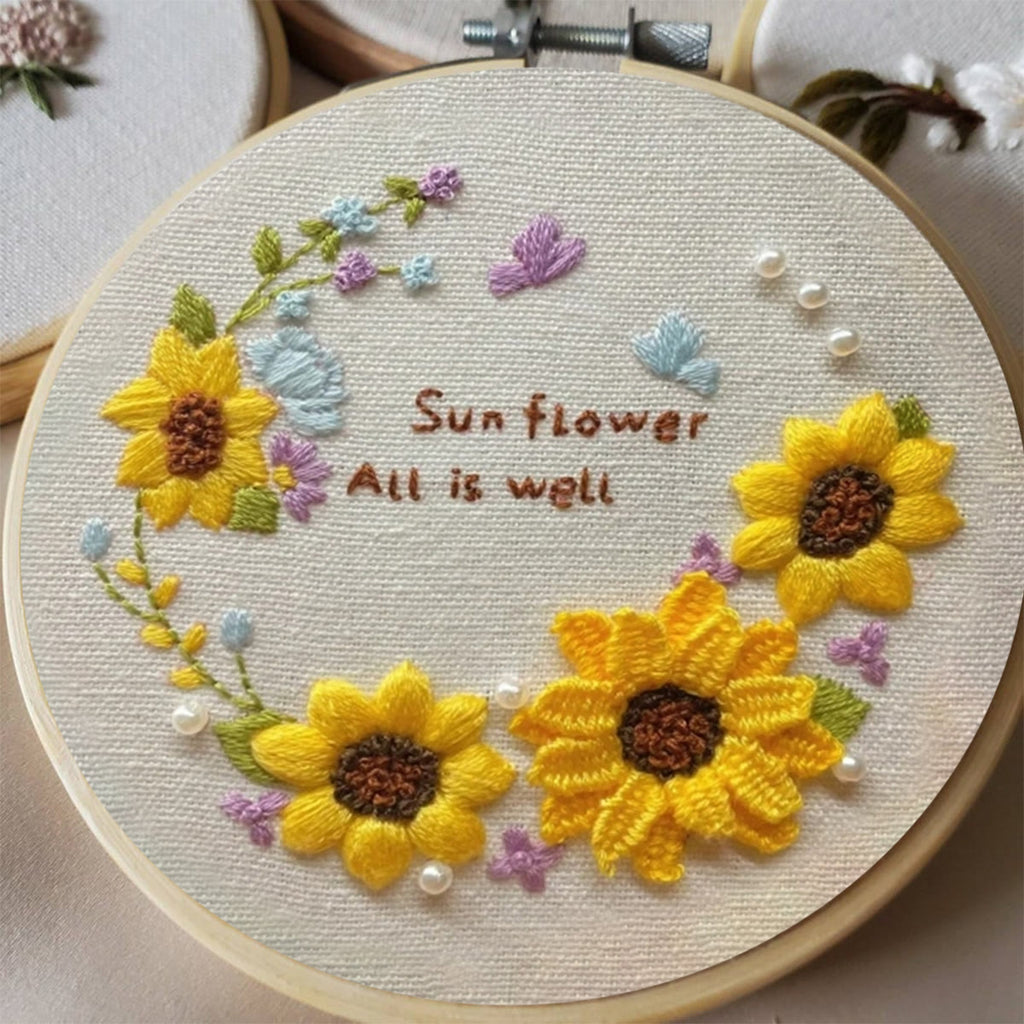 Rubbyoo Embroidery Kit - Cross Stitch Kits with Flower Stamped Patterns | Needlework Gift  For Women - image 7