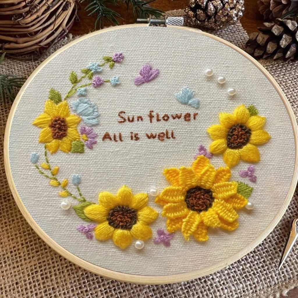 Rubbyoo Embroidery Kit - Cross Stitch Kits with Flower Stamped Patterns | Needlework Gift  For Women - image 9