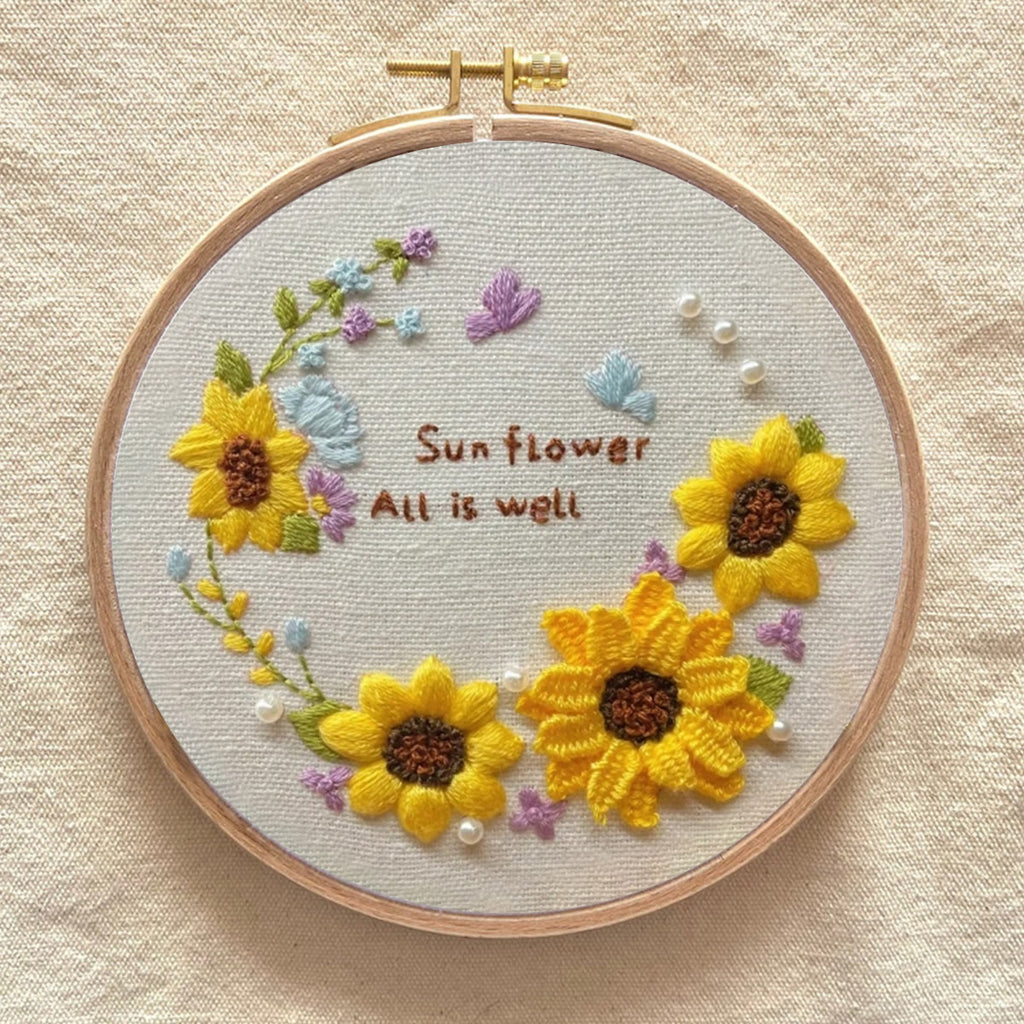 Rubbyoo Embroidery Kit - Cross Stitch Kits with Flower Stamped Patterns | Needlework Gift  For Women - image 6