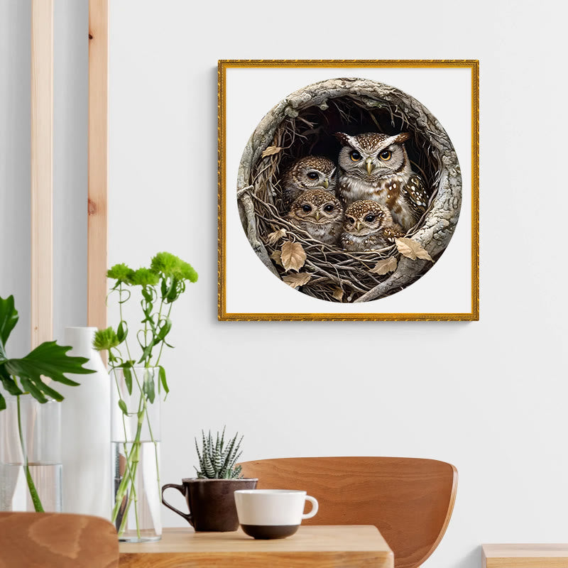 3D Vision Owl Family - Wooden Jigsaw Puzzle - image 4