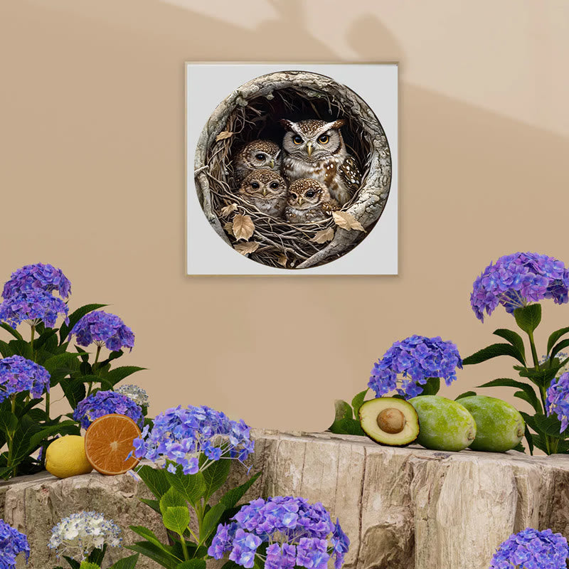 3D Vision Owl Family - Wooden Jigsaw Puzzle - image 5