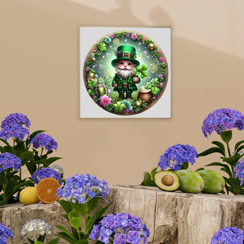 3D Vision St. Patrick's Day Gnome - Wooden Jigsaw Puzzle - image 5