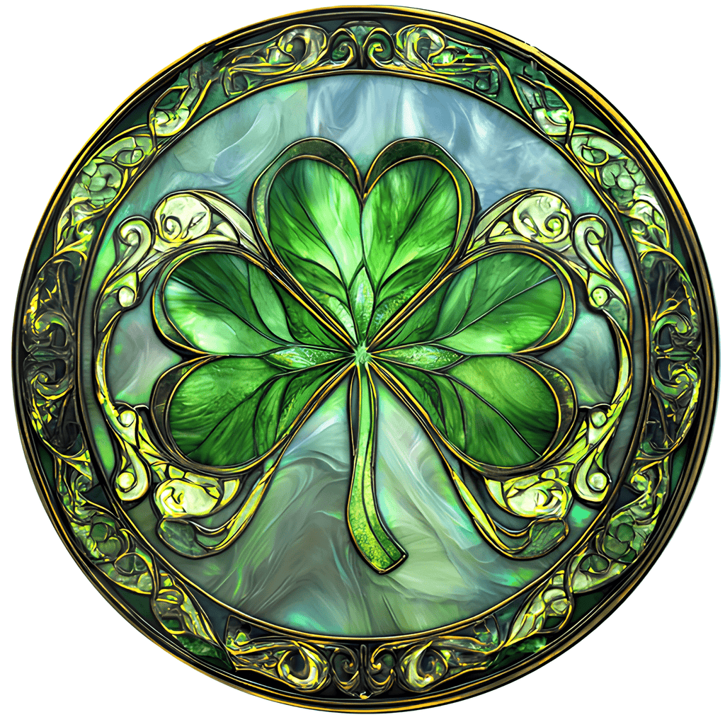 3D Vision St Patrick's Day Shamrock  - Wooden Jigsaw Puzzle - A3 - Wooden Gift Packaging - image 0
