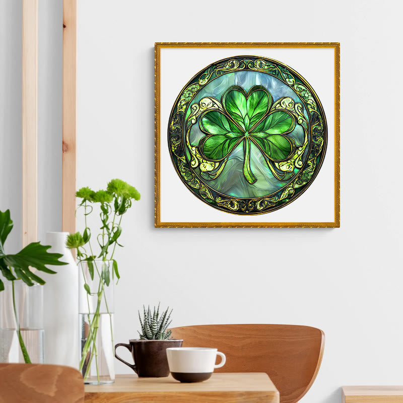 3D Vision St Patrick's Day Shamrock  - Wooden Jigsaw Puzzle - image 4